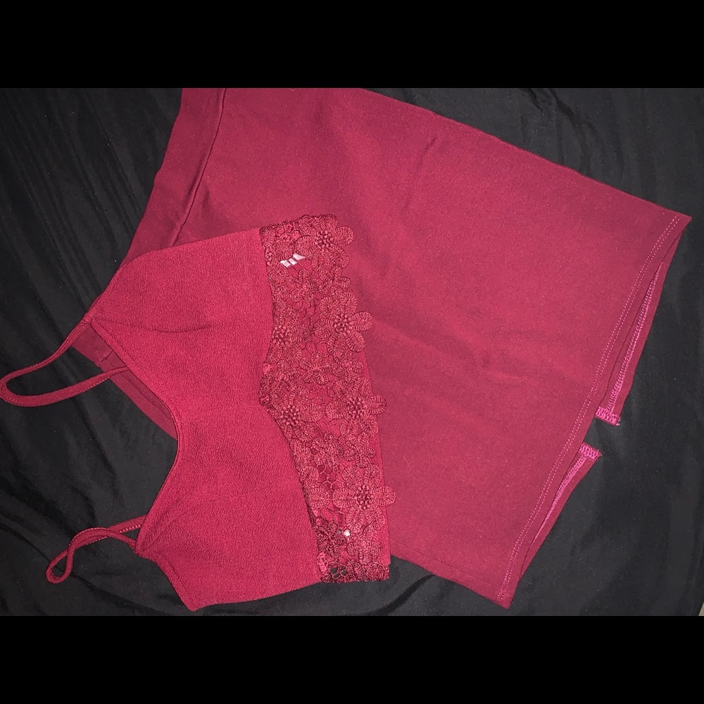 Skirt & Crop Top Set